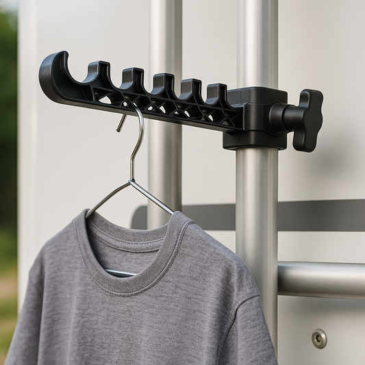 Foldable Outdoor Clothes Hanger for Camper, Caravan & Motorhome