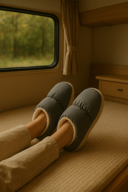 🧦Electric Heated Slippers for Campervan – Stay Cozy on the Road!❄️